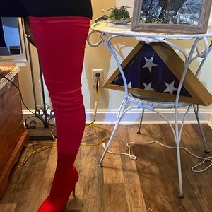 Re spandex boots , very sexy and strong elasticity